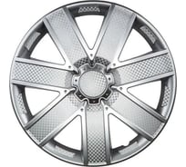 Колпаки LION ГАЛАКСИ 15, серебристый, карбон, 2 шт. LW1501