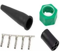 Разъем байонетт прицепа Artway 5 pin зеленый+желтый ATW002