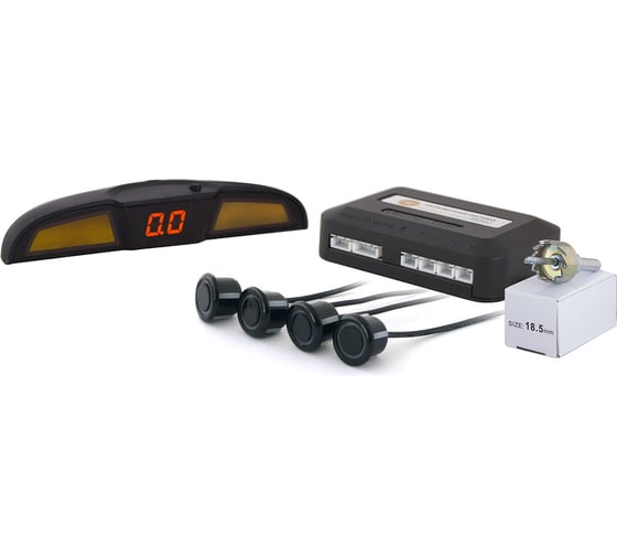 Парковочный радар SVS LED-088 4 датчика NEW Чёрный 0380086000