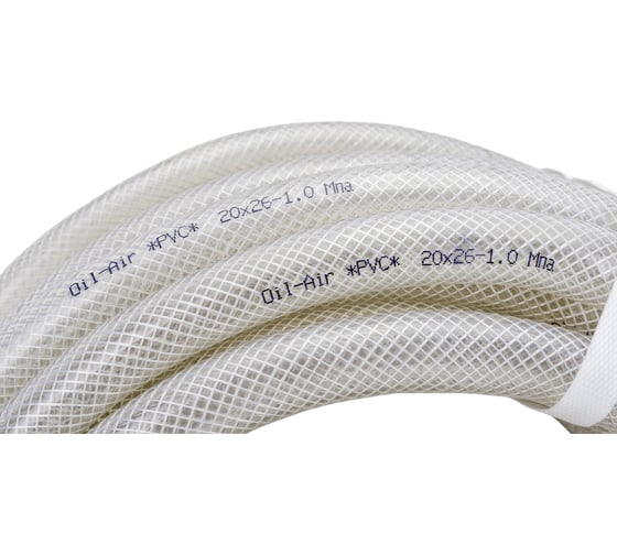 Шланг ПВХ маслобензостойкий/прозрачный (20х26мм; 10 атм.; 25 м) Berginflex PVC-OA-20B