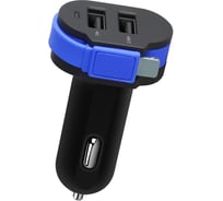 Зарядное устройство в автомобиль Wiiix 1+2.4А, кабель USB-Lightning CH-U2-9-U8MFI