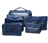 Комплект органайзеров для багажа HOMSU синий, 6 шт. HOM-347