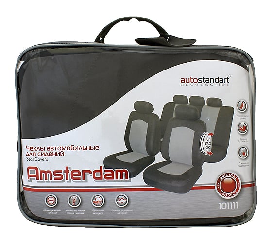 Автомобильные чехлы для сидений AutoStandart AMSTERDAM универсальные, 9 предметов 101111