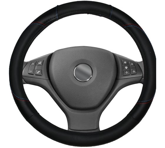 Оплетка на руль AutoStandart Casual Black размер М 101459