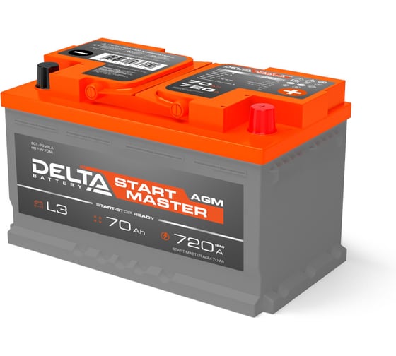 Аккумуляторная батарея DELTA START MASTER 70 Ah AGM