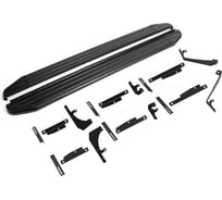 Пороги на автомобиль Rival Premium-Black для Changan CS55 Plus II поколение 2021-н.в./UNI-S 2024-н.в, рынок РФ, 173 см, 2 шт, алюминий A173ALB.8903.1