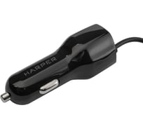 Автомобильное зарядное устройство HARPER CCH-3115 Black lght cbl H00002157