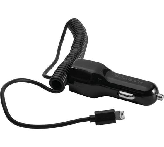 Автомобильное зарядное устройство HARPER CCH-3115 Black lght cbl H00002157
