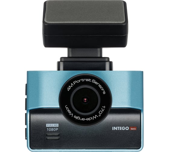 Видеорегистратор INTEGO Basic VX-850FHD (цвет Sunny Blue) с картой памяти 32GB в комплекте VX-850FHD-SB