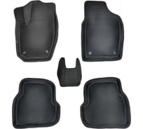 Коврики автомобильные L.Locker 3D EVA для Volkswagen Polo (2020-) / Автоковрики в салон с бортом соты (ЭВА) для Фольксваген Поло EVAWVPO20