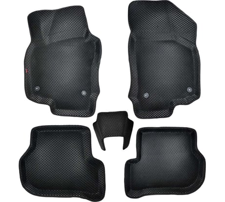 Коврики в салон L.Locker 3D EVA (ЭВА) с бортом Шкода Октавия А5 / Skoda Octavia A5 (2004-2013) EVASKOCTA5