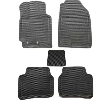 Коврики автомобильные L.Locker 3D EVA для KIA Rio IV (2017-) / Автоковрики в салон с бортом соты (ЭВА) для Кия Рио 4 EVAKIRIO17