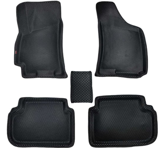 Коврики в салон L.Locker 3D EVA (ЭВА) с бортом Chevrolet Lanos 05-09 EVACHLAN 1