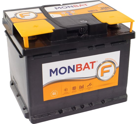 Автомобильная аккумуляторная батарея MONBAT FORMULA 60 АЧ 560 А прямая MF6056L21