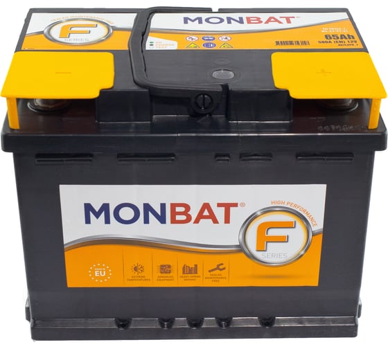 Автомобильная аккумуляторная батарея MONBAT FORMULA 65 Ач 580 А обратная MF6558L20