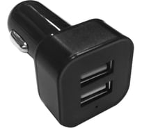 Зарядное устройство Wiiix два USB-порта/2,4А+1А/, черный, в автомобиль, блистер UCC-2-15B-RU