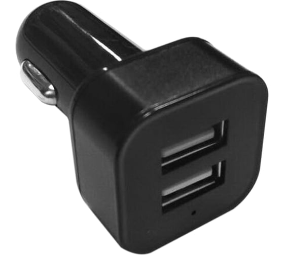 Зарядное устройство Wiiix два USB-порта/2,4А+1А/, черный, в автомобиль, блистер UCC-2-15B-RU 1