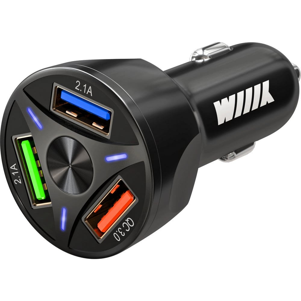 Зарядное устройство Wiiix три USB-порта /2,1+2,1+QC3.0/ UCC-4-3-01 ...