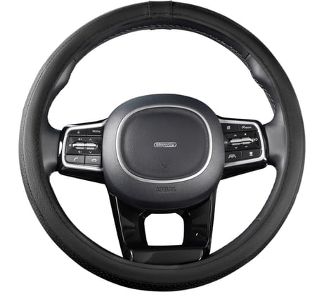 Оплетка SKYWAY Standart-2 М, черная, экокожа S01102481