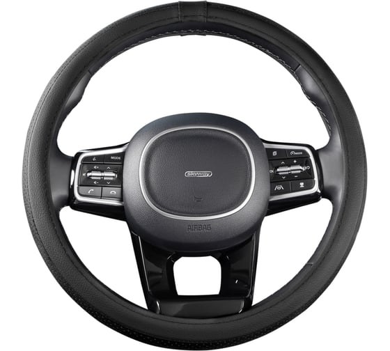 Оплетка SKYWAY Standart-2 М, черная, экокожа S01102481 1