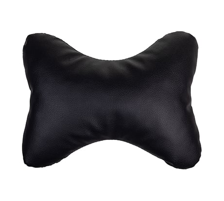 Подушка на подголовник SKYWAY 30х21 см, искусственная кожа, черная S08001011