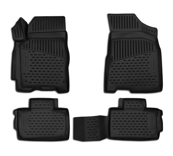 Коврики 3D в салон ELEMENT TOYOTA Land Cruiser 200, 11/2007-2012 4 шт. полиуретан NLC.3D.48.17.210k