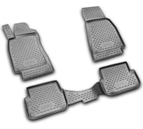 Коврики в салон ELEMENT для AUDI A-6 2004-2/2005,3/2006-2011 г.в., 4 шт., полиуретан, серые NLC.04.08.211