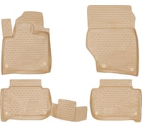 Коврики в салон ELEMENT для AUDI Q7 2006 г.в., 4 шт., полиуретан, бежевые NLC.04.16.212k