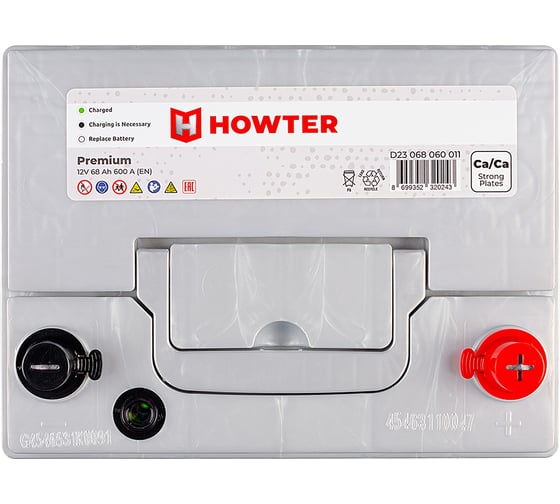 Аккумулятор Howter Premium 68R 600A 232x173x225 463199