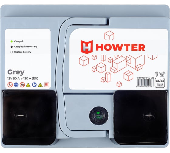 Аккумулятор Howter Grey 50RS 420A 207x175x1175 463180