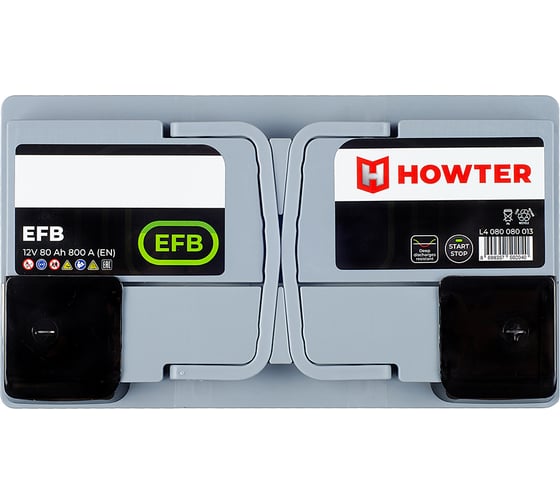 Аккумулятор Howter EFB 80R 800A 315x175x190 463176