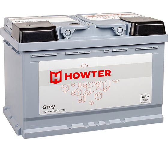 Аккумулятор Howter Grey 75L 700A 278x175x190 463184