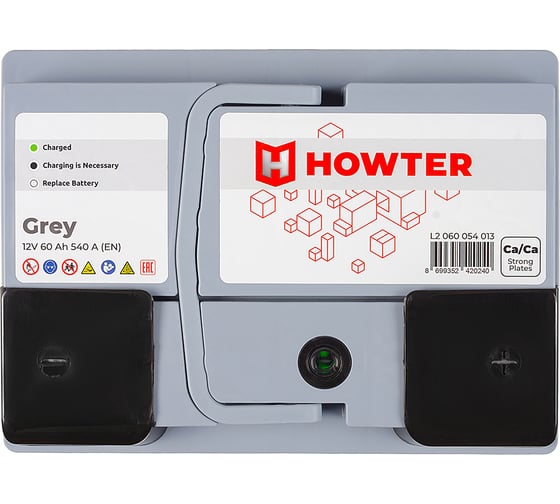 Аккумулятор Howter Grey 60R 540A 242x175x190 463182