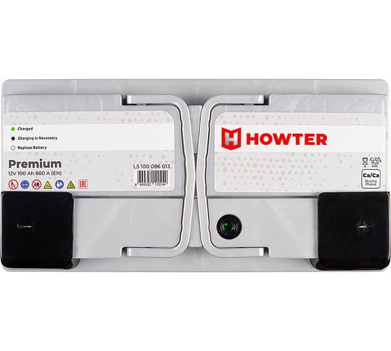 Аккумулятор Howter Premium 100R 860A 353x175x190 463196