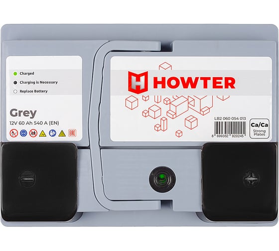 Аккумулятор Howter Grey 60RS 540A 242x175x175 463183