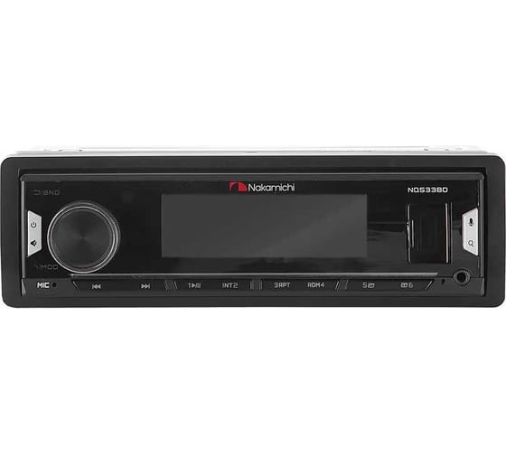 Медиа-ресивер NAKAMICHI 1 DIN, USB, AUX, ВТ, 4*50 Вт, DSP, 7RCA, 7 цветов NQ533BD NAK-NQ533BD
