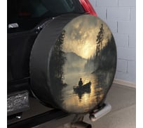 Чехол запасного колеса Рыбалка R15 диаметр 67см эко-кожа/полиэстер SKYWAY S06301092