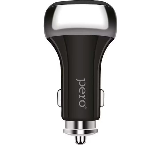 AЗУ PERO AC06 USB-C PD + USB-C PD, 50W, черное AС06BL