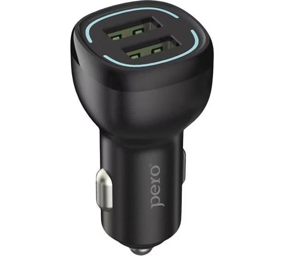 AЗУ PERO AC04 2USB 2.4A AUTOMAX черное AС04OCB 1