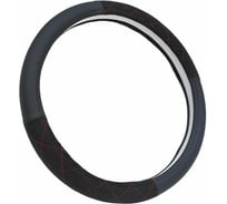 Оплетка A2DM размер М, экокожа комбинированная, гладкий черный + алькантара, спонж, черный/красный ромб 107756