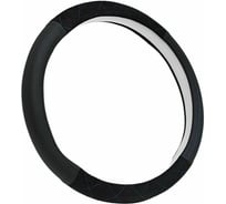 Оплетка A2DM размер М, экокожа комбинированная, гладкий черный + алькантара, спонж, черный/синий ромб 107757