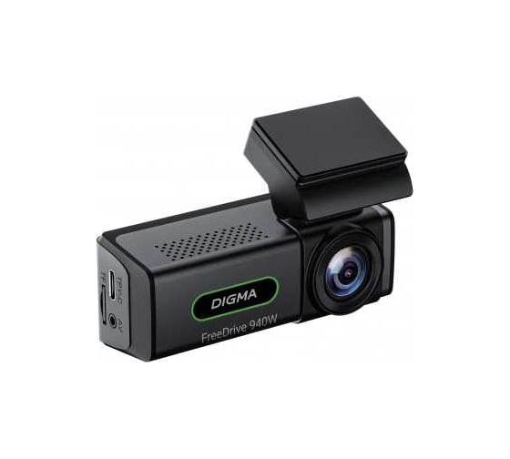 Видеорегистратор DIGMA FreeDrive Allwinner 940W черный, 8Mpix, 2160x3840, 170 г 2026842