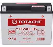 Аккумуляторная батарея Totachi MOTO YTX24HL-BS 24 а/ч R AGM 92124