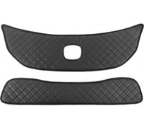 Утеплитель радиатора Defly для Honda Freed, 2011-2014, рестайлинг, экокожа черная ZHon9-2KR