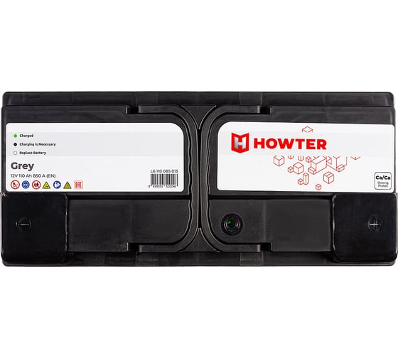 Аккумулятор Howter Grey 110R 850 A, 394x175x190 мм 463208