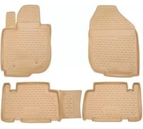 Коврики в салон Element для MITSUBISHI Pajero III 5D 1999-2006 г.в., 4 шт., полиуретан, бежевые NLC.35.05.212
