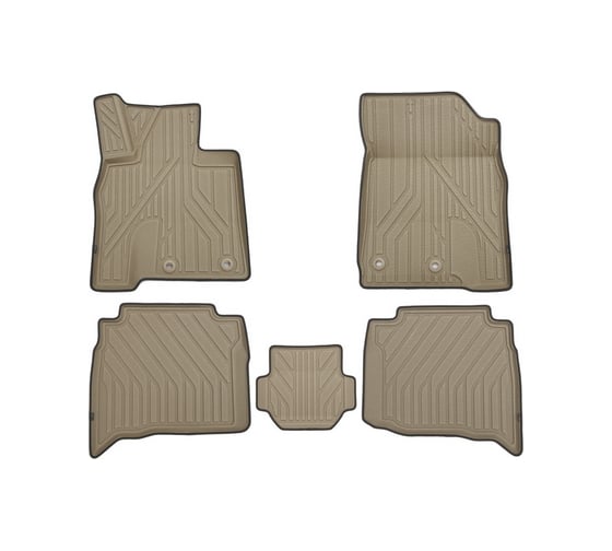 Коврики Element KVEST 3D в салон LEXUS LX, 2015- 5 шт. полистар, бежевый, серый KVESTLEX00002Kb1