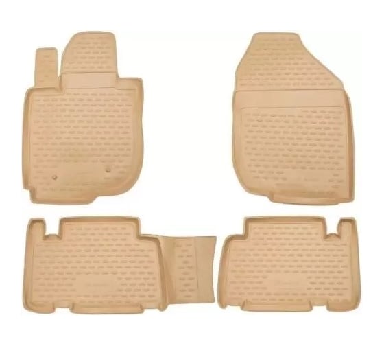 Коврики в салон Element для HONDA CR-V 2012-2015/2015-2017 г.в., 4 шт., полиуретан, бежевые CARHND00013b 1