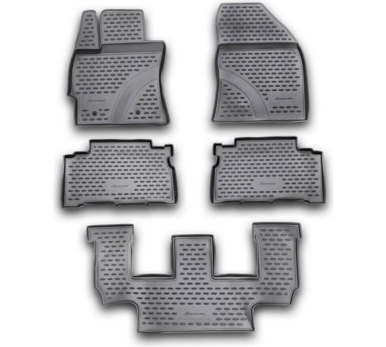 Коврики в салон Element для TOYOTA Verso 3 ряда 10/2009-2013 г.в., 5 шт., полиуретан NLC.48.20.210n 1