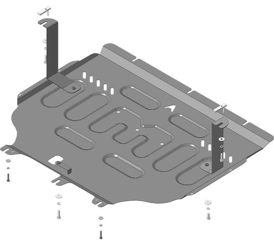 Защита стальная MOTODOR 1,5 мм Д, КПП FAW Bestune T55. 53904 1
